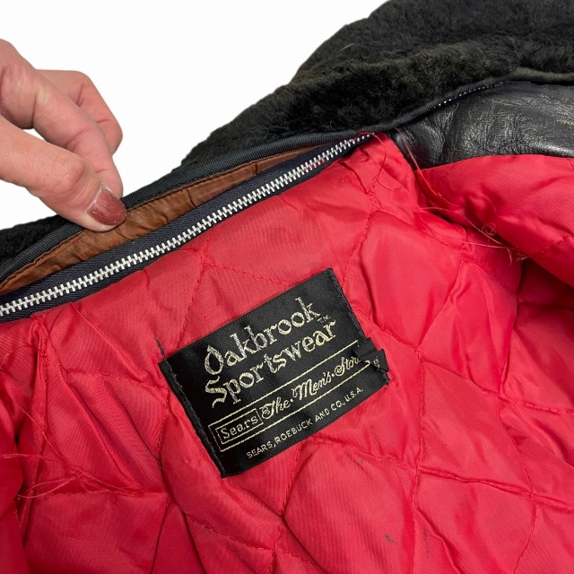 SEARS LEATHER RIDERS JACKET 70S 「Dポケット、サイズ38」｜SAFARI