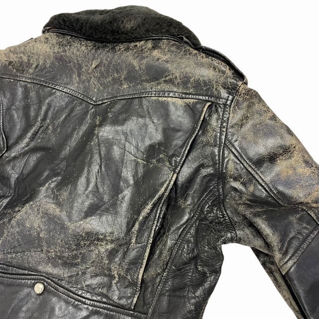 SEARS LEATHER RIDERS JACKET 70S 「Dポケット、サイズ38」｜SAFARI