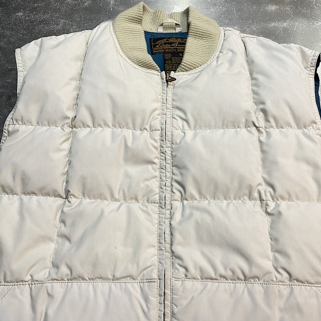 EDDIE BAUER DOWN VEST 80S 【黒タグ、サイズXL】｜SAFARI サファリ 