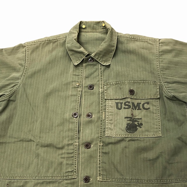 US MARINE CORPS P-44 HBT JACKET 1940'S VINTAGE｜SAFARI サファリ 