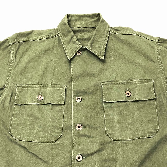 US NAVY HBT UTILITY JACKET 40S 「月桂樹ボタン、S」｜SAFARI