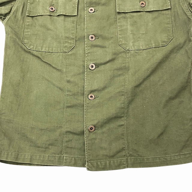 US NAVY HBT UTILITY JACKET 40S 「月桂樹ボタン、S」｜SAFARI