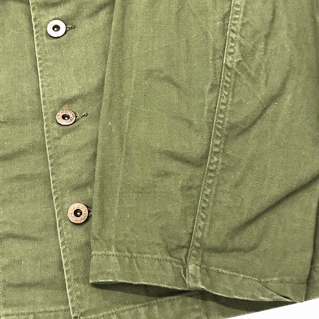 US NAVY HBT UTILITY JACKET 40S 「月桂樹ボタン、S」｜SAFARI