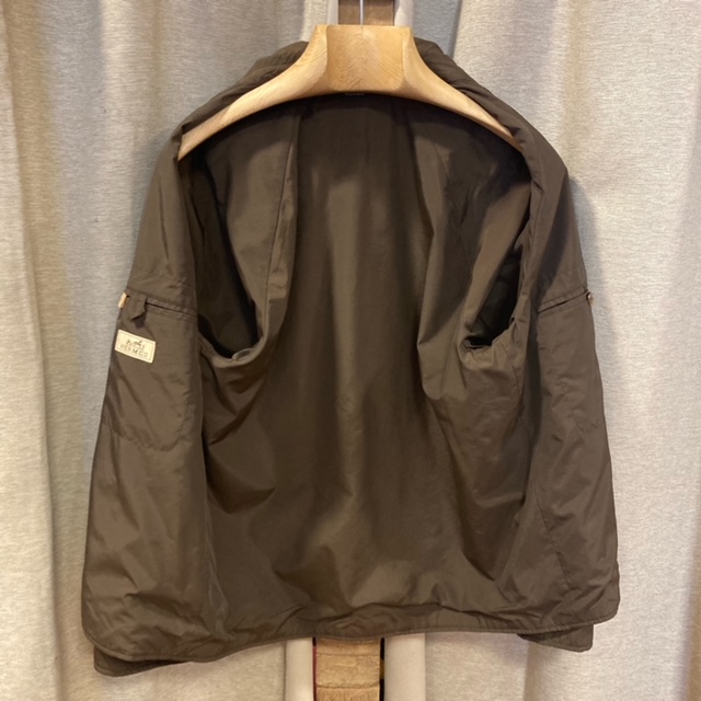 HERMES NYLON ZIP BLOUSON 52 