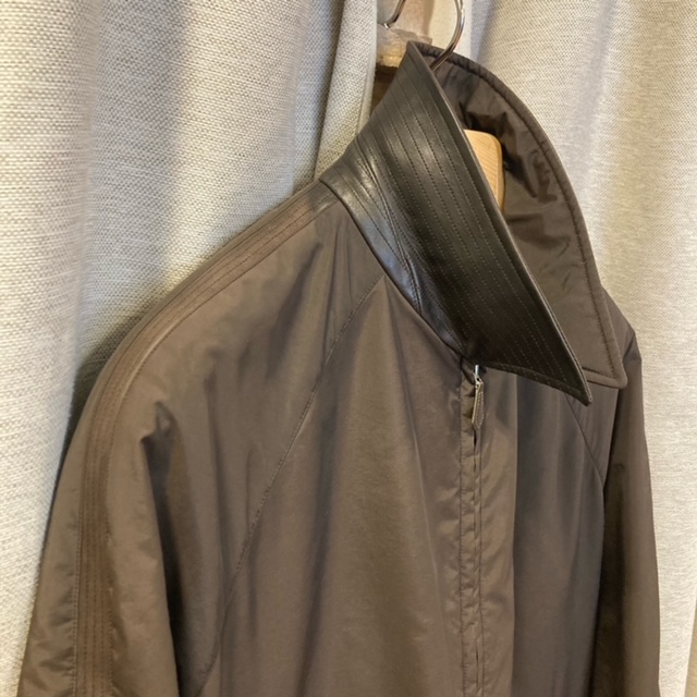 HERMES NYLON ZIP BLOUSON 52 