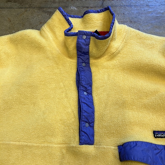 PATAGONIA SYNCHILLA SNAP-T BRIGHT YELLOW 1989 XL｜SAFARI サファリ