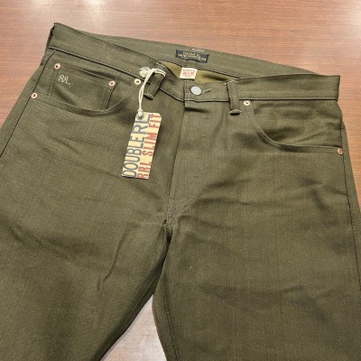 RRL SLIM FIT SELVEDGE DENIM OLIVE LIMITED EDITION｜SAFARI サファリ