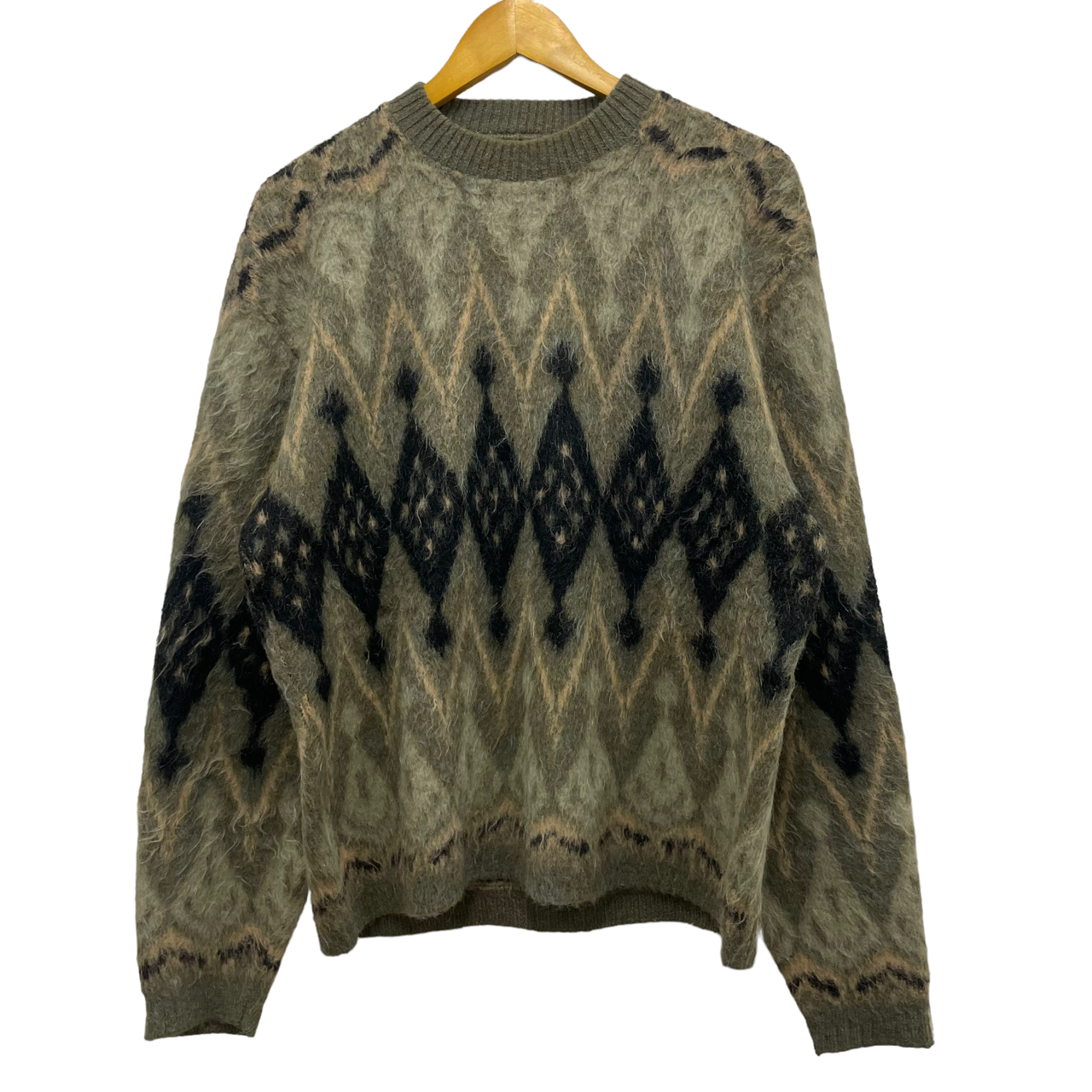 CAMPUS MOHAIR KNIT SWEATER 60S 「アーガイル、モヘア25%、L