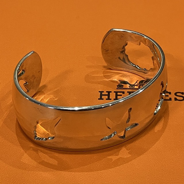 Hermes SILVER BANGLE 