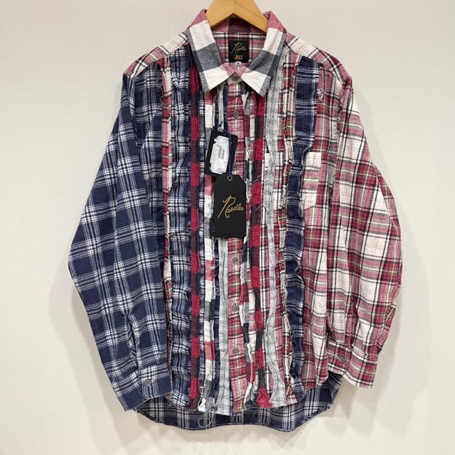 Kith Needles Ribbon Cuts Flannel Shirt M シャツ トップス メンズ クイック出荷
