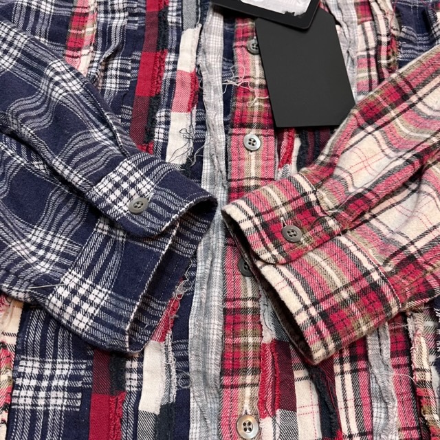 Kith Needles Ribbon Cuts Flannel Shirt M シャツ トップス メンズ クイック出荷
