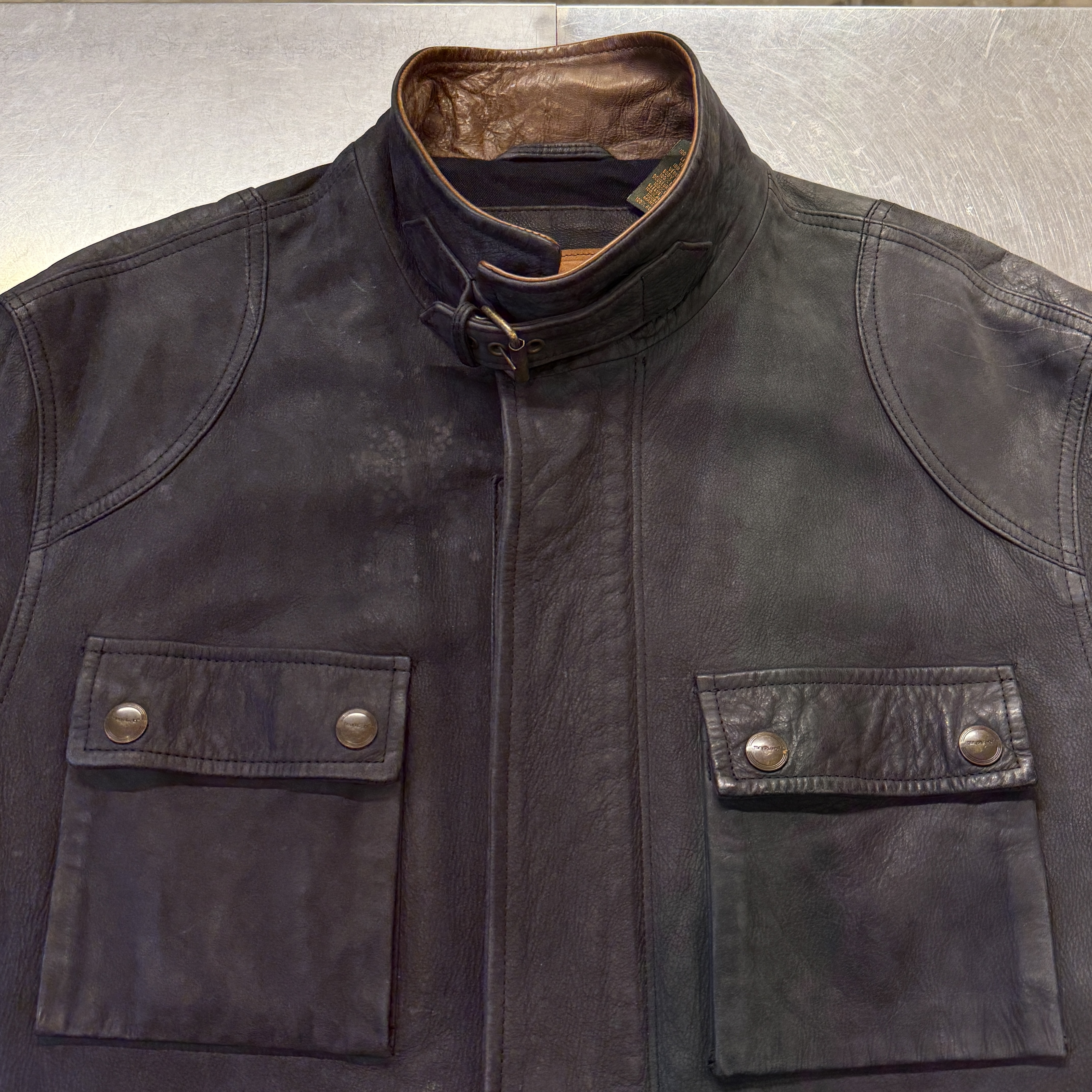 TIMBERLAND MOTOR CYCLE JACKET 90～00'S 「レザー、サイズXL