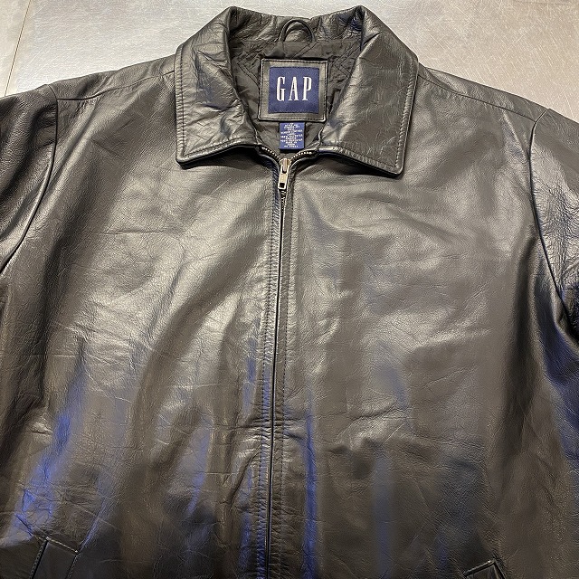 GAP LEATHER SWING TOP 90S 「ブラック、M」｜SAFARI サファリ｜高円寺 吉祥寺 VINTAGE 、IMPORTBRANDの買取・委託販売専門ショップ