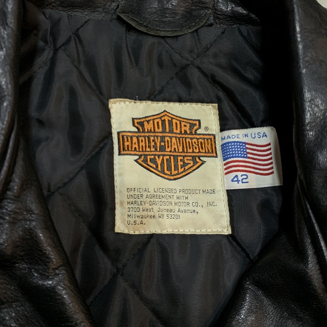 HARLEY-DAVIDSON X SCHOOT DOUBLE RIDERS JACKET 80S 「希少ダブル 