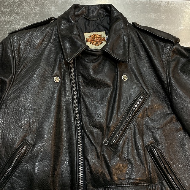 HARLEY-DAVIDSON X SCHOOT DOUBLE RIDERS JACKET 80S 「希少ダブル 