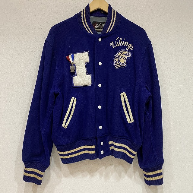 WHITING WOOL STADIUM JACKET 50S 「ブルー×ホワイト、ビッグサイズ