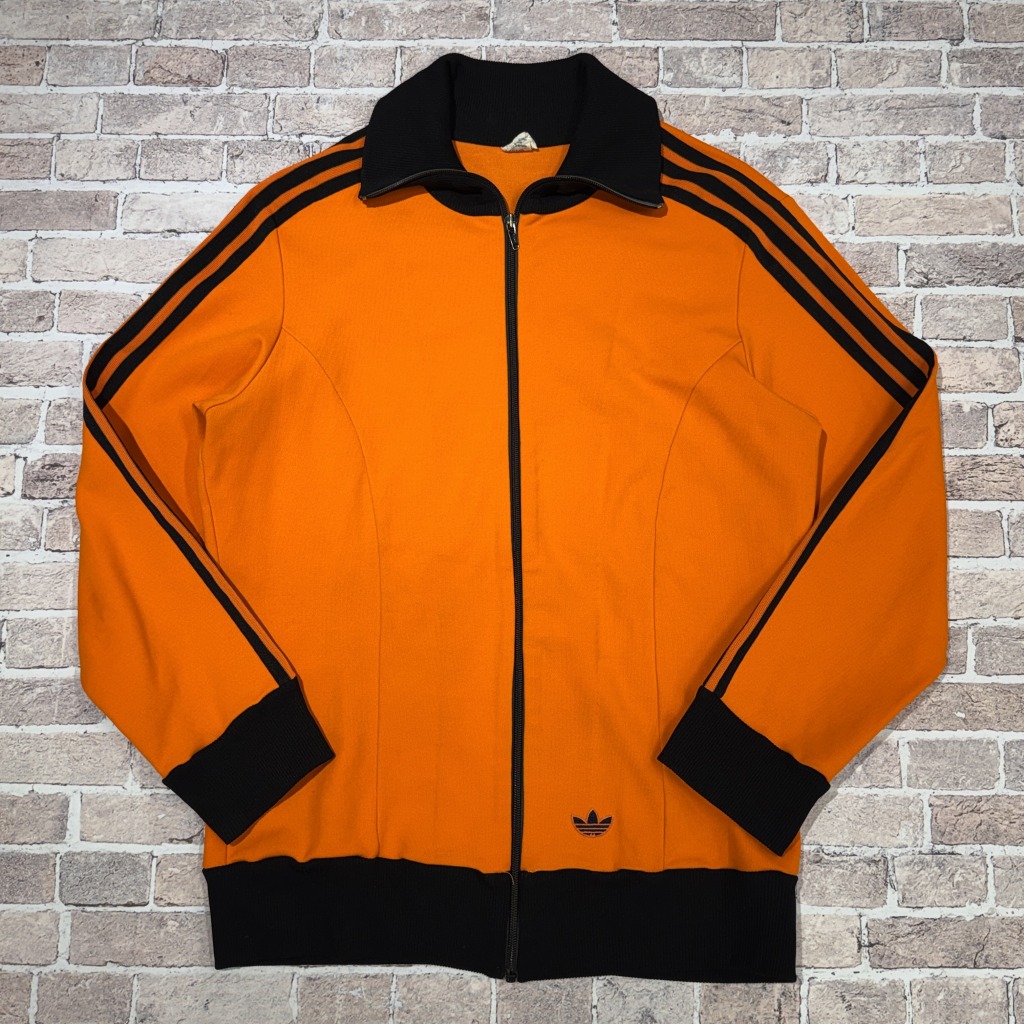 adidas TRACK JACKET 80S 「オレンジ×ブラック、サイズ7」｜SAFARI