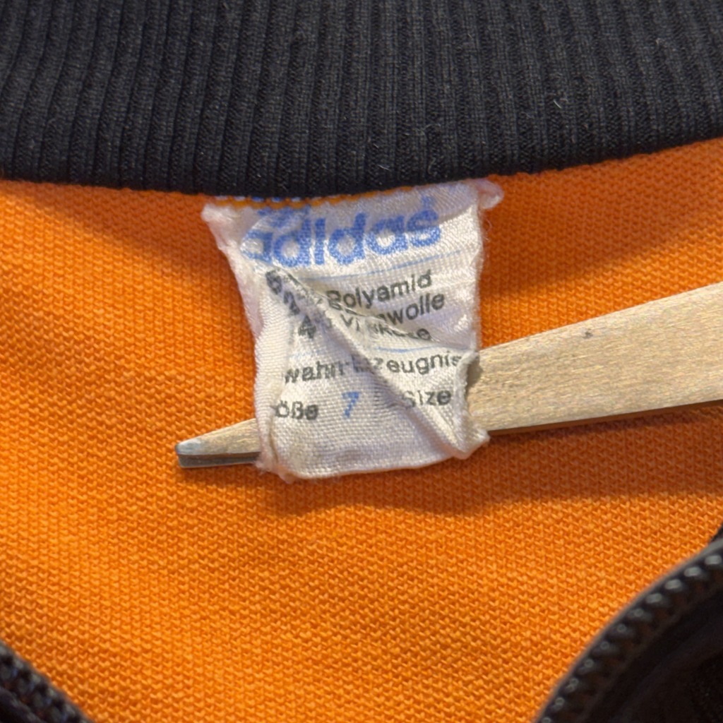 adidas TRACK JACKET 80S 「オレンジ×ブラック、サイズ7」｜SAFARI