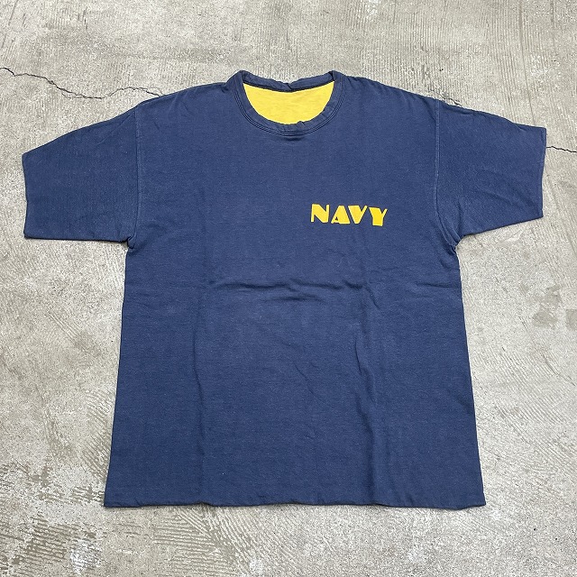 CHAMPION REVERSIBLE TEE 70'S 「US NAVY、サイズ：L」｜SAFARI