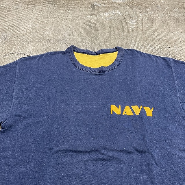 CHAMPION REVERSIBLE TEE 70'S 「US NAVY、サイズ：L」｜SAFARI