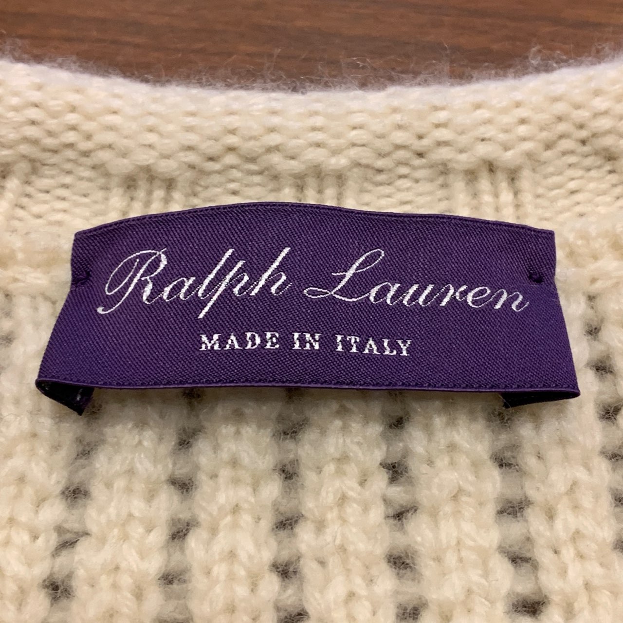 RALPH LAUREN PURPLE LABEL CASHMERE SWEATER ITALY製｜SAFARI