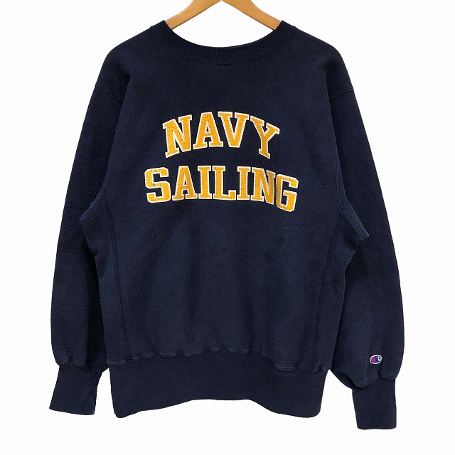 CHAMPION REVERSE WEAVE 90S 「USA製、NAVY SAILING、L」｜SAFARI 