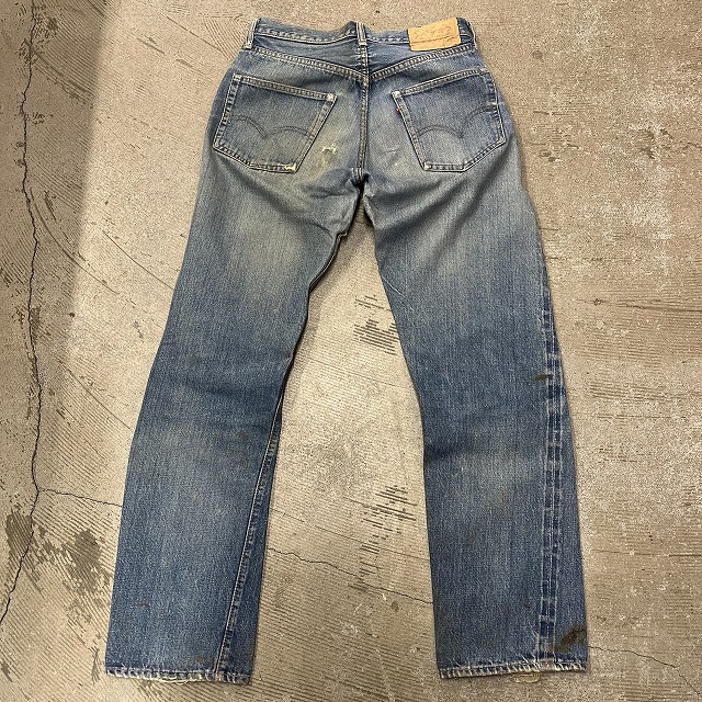 LEVI'S 501 66 BIGE DENIM PANT 70s 「スレーキスタンプ、耳裏シングル 