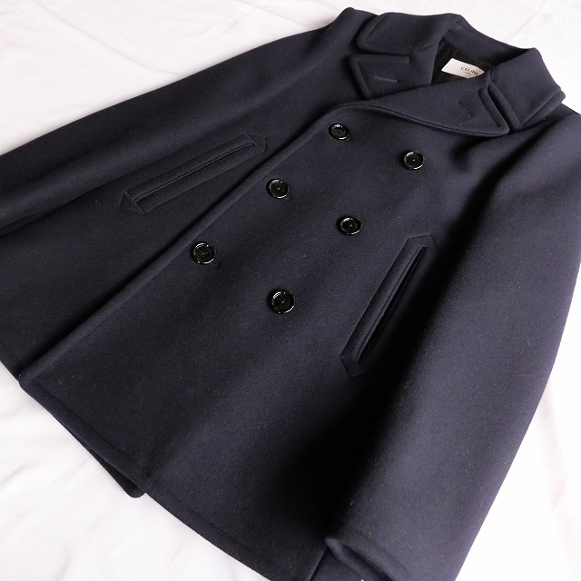 CELINE WOOL PEA COAT 