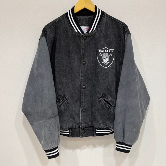 RAIDERS DENIM STADIUM JACKET 1990'S OLD｜SAFARI サファリ｜高円寺 