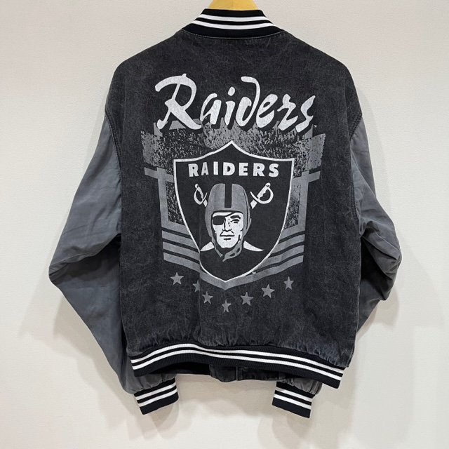 RAIDERS DENIM STADIUM JACKET 1990'S OLD｜SAFARI サファリ｜高円寺 