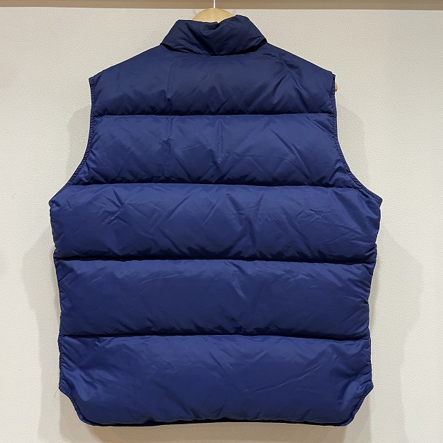 LL BEAN DOWN VEST 70S 「ブルー、筆記体タグ、サイズＬ」｜SAFARI