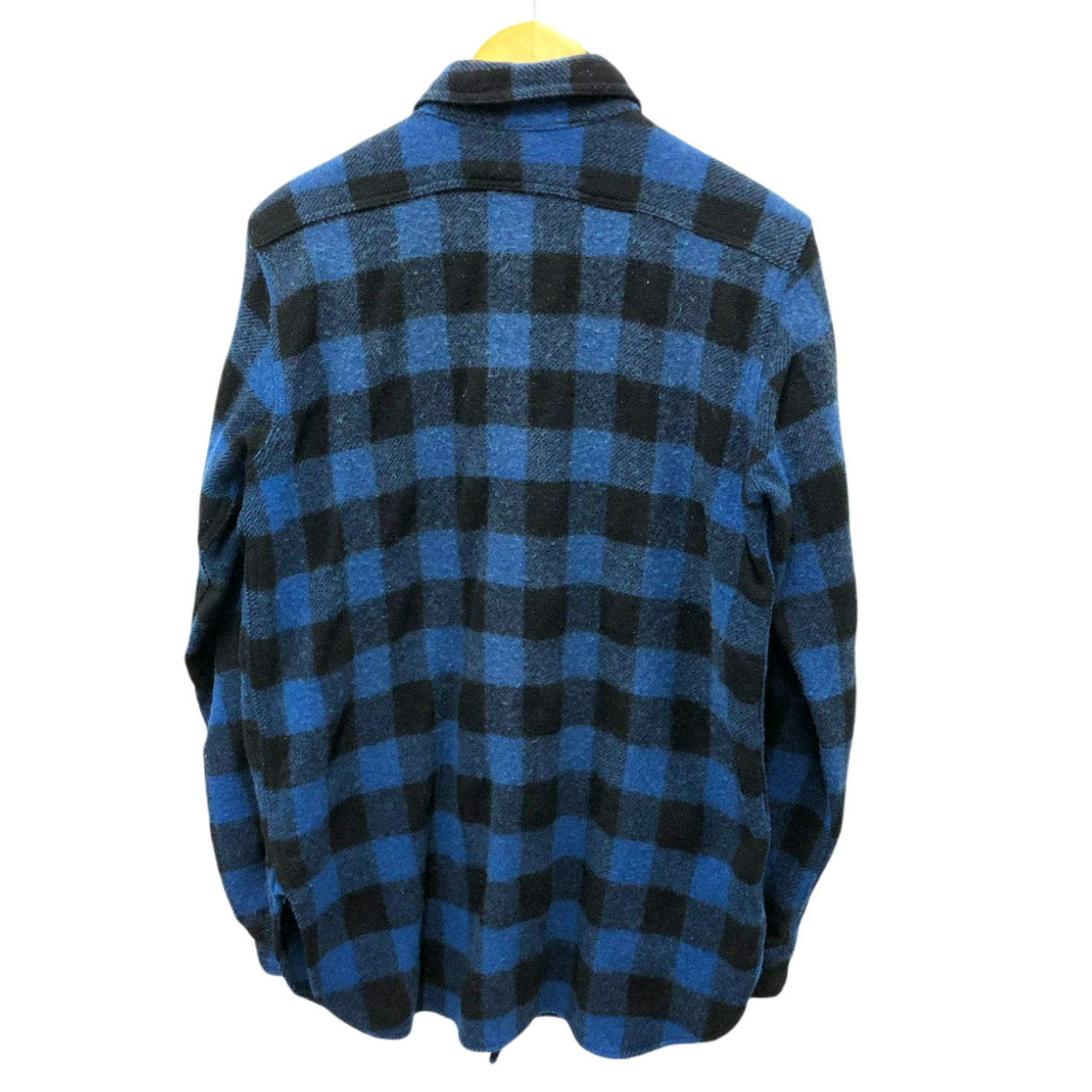 SIGNAL WOOL SHIRT 40S 「青黒バッファローチェック、マチ付き