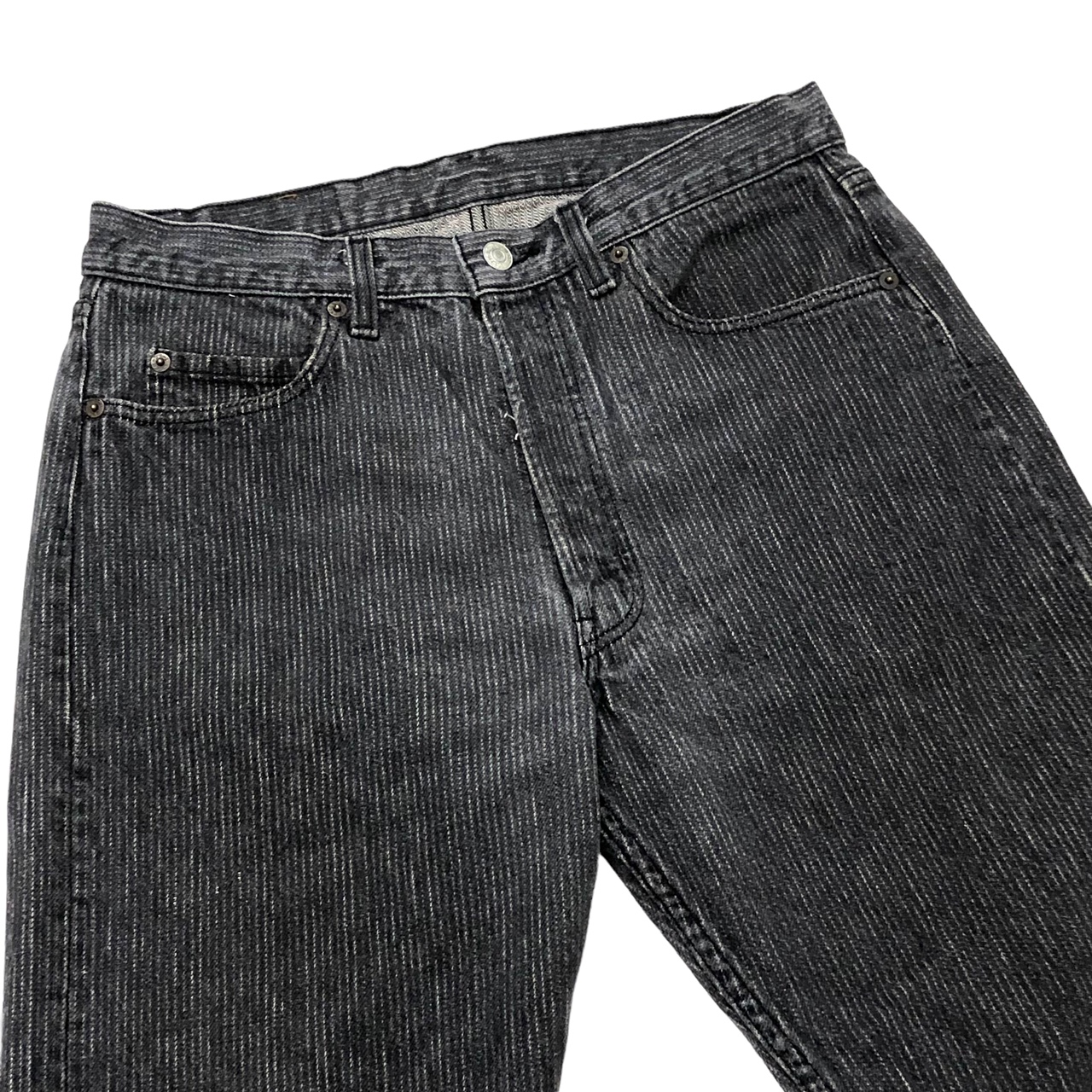 LEVI'S 501-0619 BLACK DENIM 80S 「ストライプデニム、実寸W30.5 L29 ...