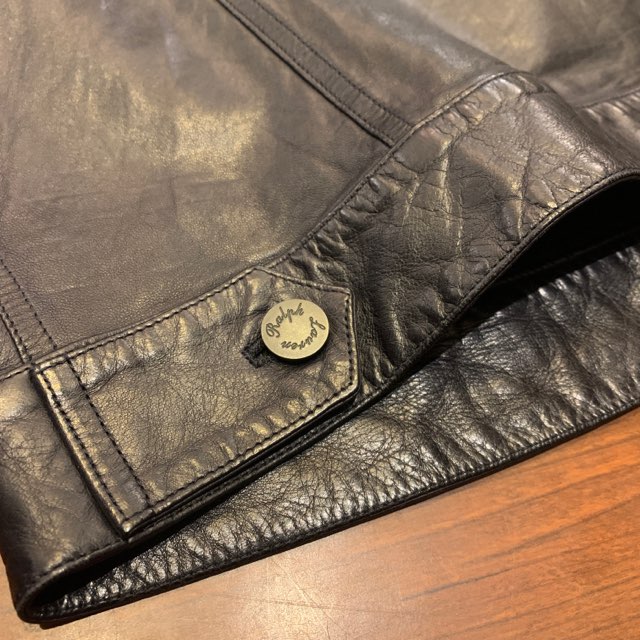 RALPH LAUREN PURPLE LABEL 3rd TYPE LEATHER JACKET ITALY製｜SAFARI