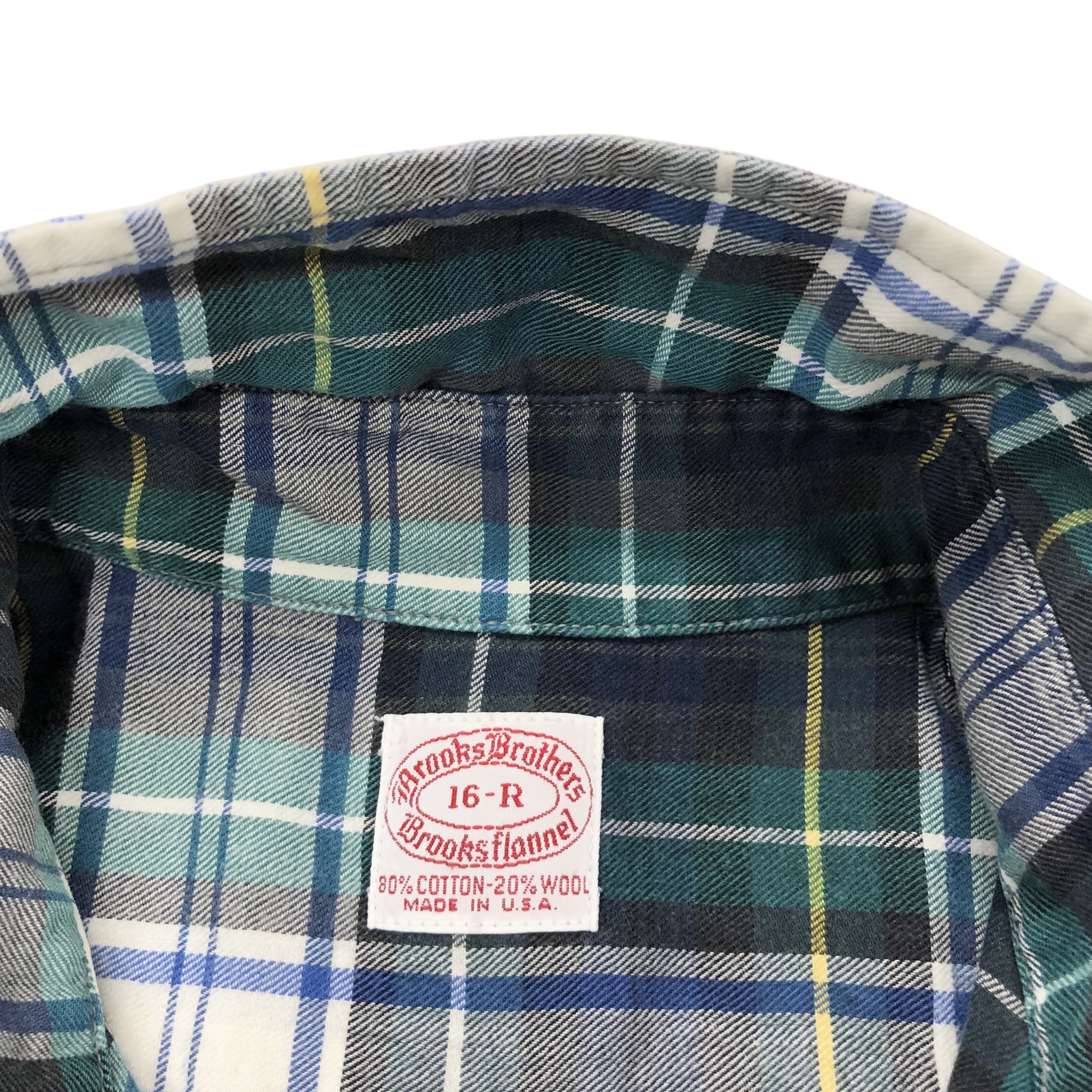 BROOKS BROTHERS B.D SHIRT 70S 「USA製、6個ボタン、チェック柄、16