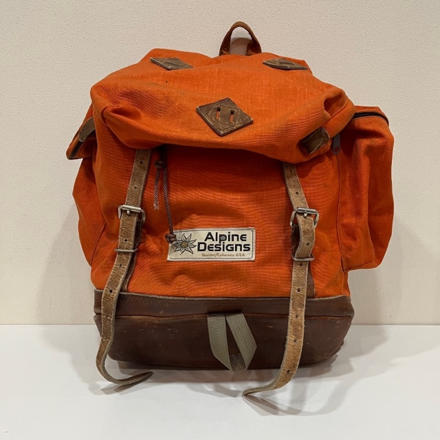 ALPINE DESIGNS LEATHER BOTTOM BACKPACK 1970'S OLD｜SAFARI サファリ