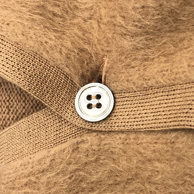 LORD JEFF MOHAIR CARDIGAN 60S 「BAGGY SHAG、ベージュ、サイズ