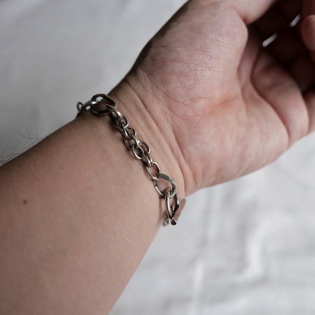 80s FRENCH VINTAGE SILVER 925 CHAIN BRACELET｜SAFARI