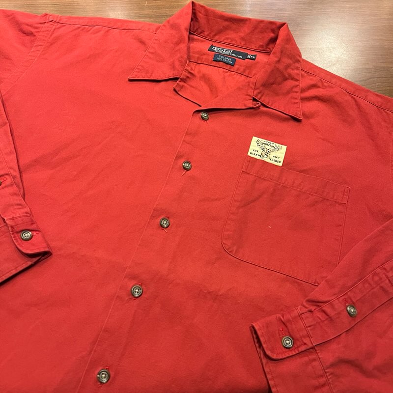 RALPH LAUREN POLO SPORTSMAN COLLINS SHIRT OLD MODEL｜SAFARI サファリ｜高円寺 吉祥寺  VINTAGE、IMPORTBRANDの買取・委託販売専門ショップ