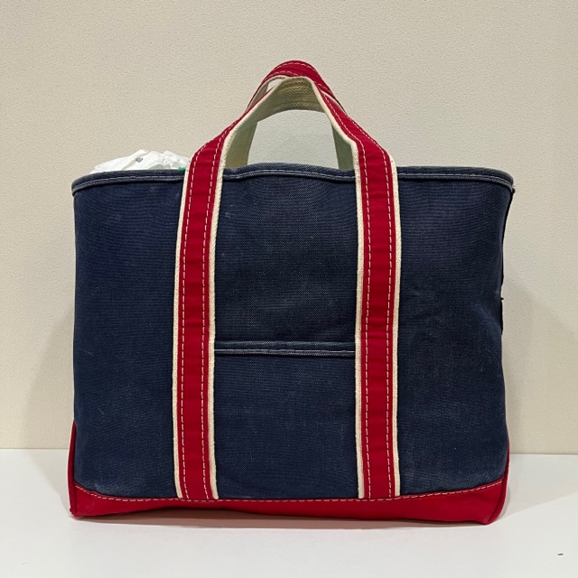 LL BEAN DELUXE TOTE 1980'S OLD RED×NAVY｜SAFARI サファリ｜高円寺