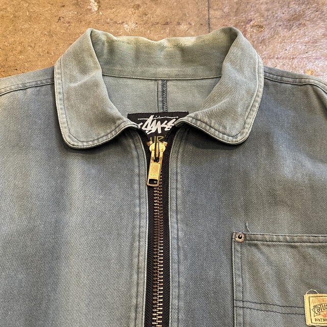 STUSSY BURLY GEAR JACKET BLUE 1990'S OLD M|SAFARI サファリ STUSSY BURLY GEAR JACKET BLUE 1990'S OLD M|SAFARI サファリ