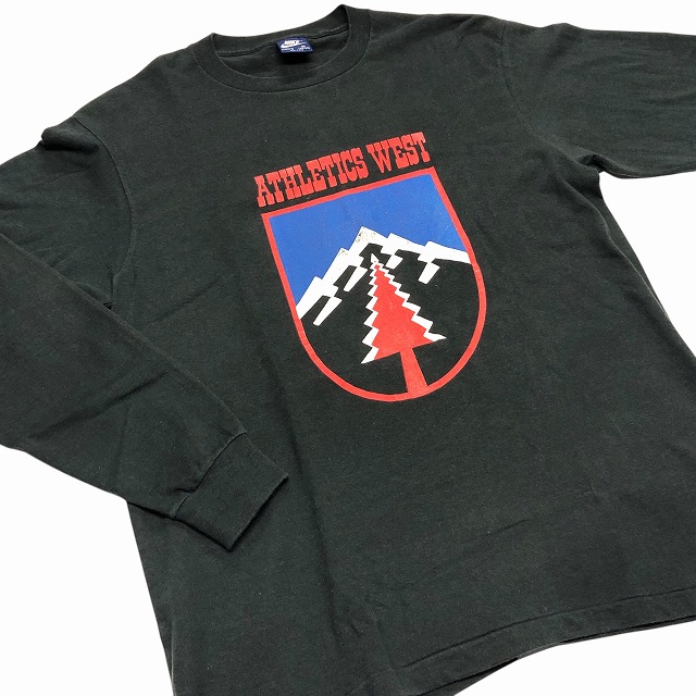 NIKE L/S TEE 80S 「紺タグ、ブラック、ATHLETICS WEST