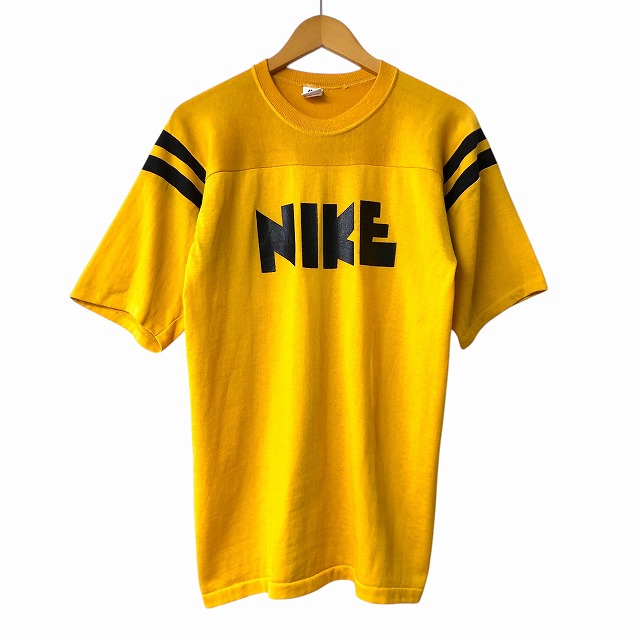 NIKE FOOTBALL TEE 70S 「オレンジタグ、ゴツナイキ、イエロー NIKE FOOTBALL TEE 70S 「オレンジタグ、ゴツナイキ、イエロー