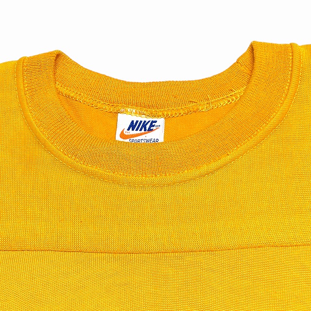 NIKE FOOTBALL TEE 70S 「オレンジタグ、ゴツナイキ、イエロー NIKE FOOTBALL TEE 70S 「オレンジタグ、ゴツナイキ、イエロー