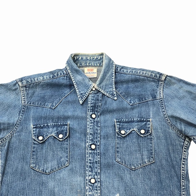 LEVI'S DENIM WESTERN SHIRT 50S 「DENIM FAMILYタグ」｜SAFARI 