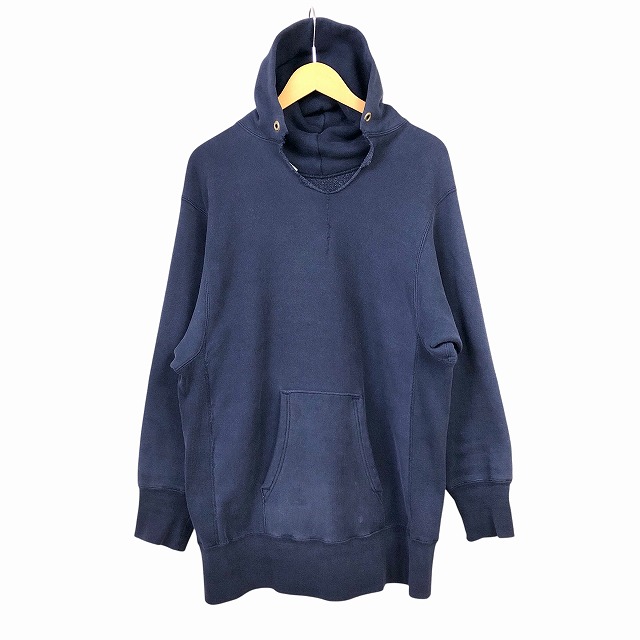 60s VINTAGE PRINT PARKA フェード系 超薄ナス L トップス