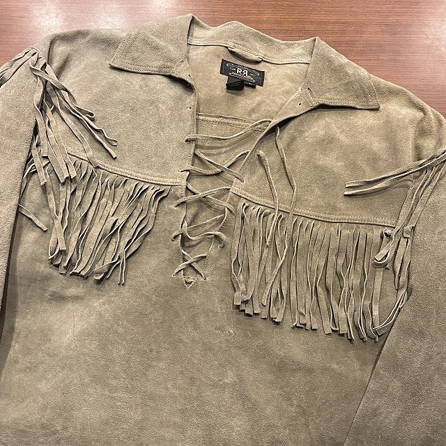 RRL SUEDE FRINGE LACE UP P/O JACKET 1990'S OLD｜SAFARI サファリ｜高円寺 吉祥寺  VINTAGE、IMPORTBRANDの買取・委託販売専門ショップ