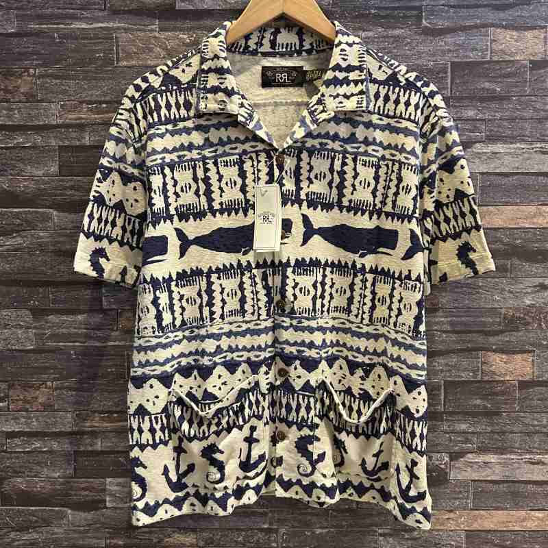 RRL Nautical camp shirt S