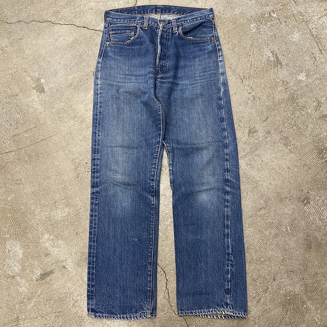 LEVI'S 501 BIG E DENIM PANTS 「濃紺、ウエストシングル、Vステッチ 