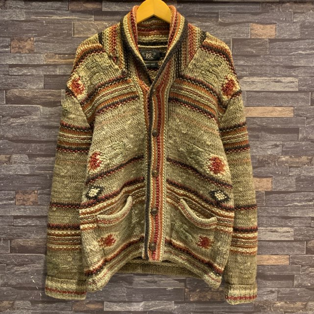 RRL native hand knit cardigan - ニット/セーター